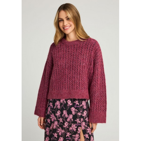 Funky Buddha Sustainable Μπλούζα Πλεκτή Γυναικεία (FBL012-124-09-SCARLET-RED)