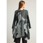 Funky Buddha Asymmetric Hem Πόντσο Γυναικείο (FBL012-124-10-GREY)