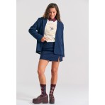 Funky Buddha Γυναικεία Φούστα Μίνι (FBL012-124-14-NAVY)