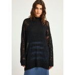 Funky Buddha See-through Γυναικείο Πλεκτό Μαύρο