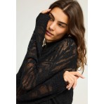 Funky Buddha See-through Γυναικείο Πλεκτό Μαύρο