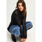 Funky Buddha See-through Γυναικείο Πλεκτό Μαύρο