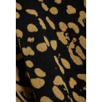 Funky Buddha Animal Print Pattern And Fringes Πόντσο Γυναικείο (FBL012-126-10-BROWN)