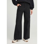 Funky Buddha Wide Leg Παντελόνι Cargo Γυναικείο (FBL012-127-02-BLACK)