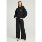 Funky Buddha Wide Leg Παντελόνι Cargo Γυναικείο (FBL012-127-02-BLACK)