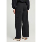 Funky Buddha Wide Leg Παντελόνι Cargo Γυναικείο (FBL012-127-02-BLACK)
