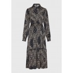 Funky Buddha All Over Printed Φόρεμα Midi Γυναικείο (FBL012-127-13-MULTI)