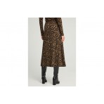 Funky Buddha Animal Print Φούστα Maxi Γυναικεία (FBL012-127-14-CHESTNUT)