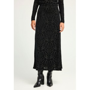 Funky Buddha Embroidery Φούστα Maxi Γυναικεία (FBL012-128-14-BLACK)