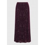 Funky Buddha Γυναικεία Φούστα Maxi Βυσσινί