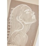 Funky Buddha Γυναικείο Κοντομάνικο T-Shirt Μπεζ