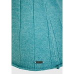 Funky Buddha Γυναικείο Πλεκτό Μακρυμάνικο Μπλουζάκι Τυρκουάζ