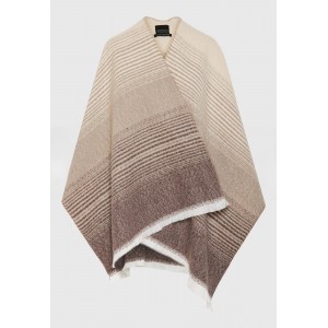 Funky Buddha Πόντσο Γυναικείο (FBL012-130-10-HAZELNUT)