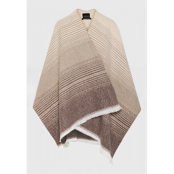 Funky Buddha Πόντσο Γυναικείο (FBL012-130-10-HAZELNUT)