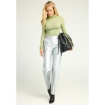 Funky Buddha Γυναικείο Casual Παντελόνι Ασημί