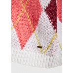 Funky Buddha Γυναικείο Πλεκτό Με Λαιμόκοψη V (FBL012-133-09-OFF-WHITE)