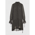 Funky Buddha Loose Fit Φόρεμα Mini Γυναικείο (FBL012-133-13-BLACK)