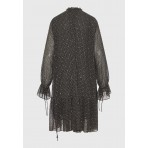 Funky Buddha Loose Fit Φόρεμα Mini Γυναικείο (FBL012-133-13-BLACK)