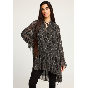 Funky Buddha Loose Fit Φόρεμα Mini Γυναικείο (FBL012-133-13-BLACK)