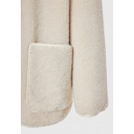 Funky Buddha Μπουφάν Sherpa Γυναικείο (FBL012-136-01-CHALK)