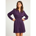 Funky Buddha Γυναικείο Φόρεμα Mini Μωβ