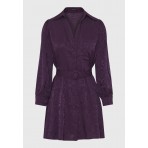 Funky Buddha Γυναικείο Φόρεμα Mini Μωβ