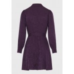 Funky Buddha Γυναικείο Φόρεμα Mini Μωβ