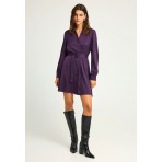 Funky Buddha Γυναικείο Φόρεμα Mini Μωβ