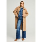 Funky Buddha Γυναικείο Παλτό (FBL012-139-01-BEIGE)