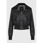 Funky Buddha Γυναικείο Bomber Τζάκετ Μαύρο