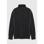 Funky Buddha Denim Πουκάμισο Μακρυμάνικο Γυναικείο (FBL012-160-05-BLACK)