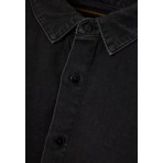 Funky Buddha Denim Πουκάμισο Μακρυμάνικο Γυναικείο (FBL012-160-05-BLACK)