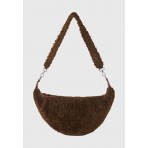 Funky Buddha Faux Fur Τσάντα Ωμου - Χειρός Fashion (FBL012-161-10-CHESTNUT)