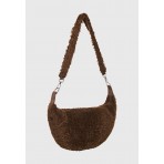 Funky Buddha Faux Fur Τσάντα Ωμου - Χειρός Fashion (FBL012-161-10-CHESTNUT)