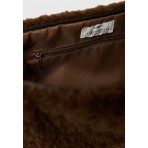 Funky Buddha Faux Fur Τσάντα Ωμου - Χειρός Fashion (FBL012-161-10-CHESTNUT)