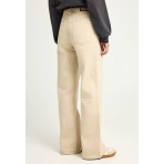 Funky Buddha Wide Leg Παντελόνι Τζιν Γυναικείο (FBL012-162-02-CLOUD-CREAM)