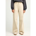 Funky Buddha Wide Leg Παντελόνι Τζιν Γυναικείο (FBL012-162-02-CLOUD-CREAM)