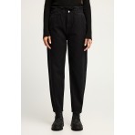 Funky Buddha Slouchy Fit Γυναικείο Παντελόνι Τζιν Μαύρο