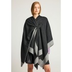 Funky Buddha Γυναικεία Κάπα Μαύρη, Γκρι