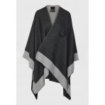 Funky Buddha Γυναικεία Κάπα Μαύρη, Γκρι