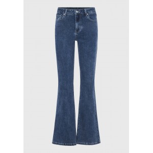 Funky Buddha Flare Fit Παντελόνι Τζιν Γυναικείο (FBL012-169-02-MD-BLUE)