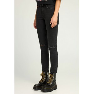 Funky Buddha Γυναικείο Τζην Παντελόνι Slim Fit (FBL012-171-02-BLACK)