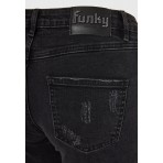 Funky Buddha Γυναικείο Τζην Παντελόνι Slim Fit (FBL012-171-02-BLACK)