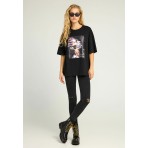 Funky Buddha Γυναικείο Τζην Παντελόνι Slim Fit (FBL012-171-02-BLACK)