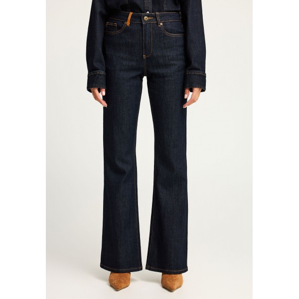 Funky Buddha Flare Fit Παντελόνι Τζιν Γυναικείο (FBL012-173-02-DK-BLUE)