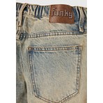 Funky Buddha Regular Fit Cotton Παντελόνι Τζιν Γυναικείο (FBL012-176-02-LT-BLUE)