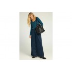 Funky Buddha Wide Leg Παντελόνι Τζιν Γυναικείο (FBL012-177-02-DK-BLUE)