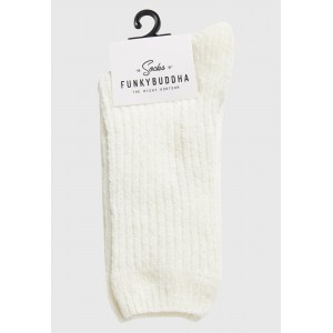 Funky Buddha Γυναικείες Κάλτσες (FBL012-183-10-OFF-WHITE)