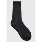 Funky Buddha Γυναικείες Ψηλές Κάλτσες Μαύρες 1 Ζευγάρι