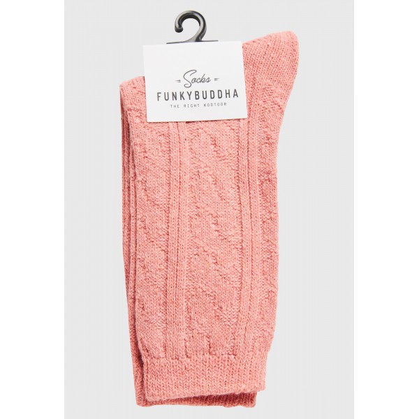 Funky Buddha Kάλτσες Ψηλές 1 Ζευγάρι (FBL012-187-10-DUSTY-PINK)